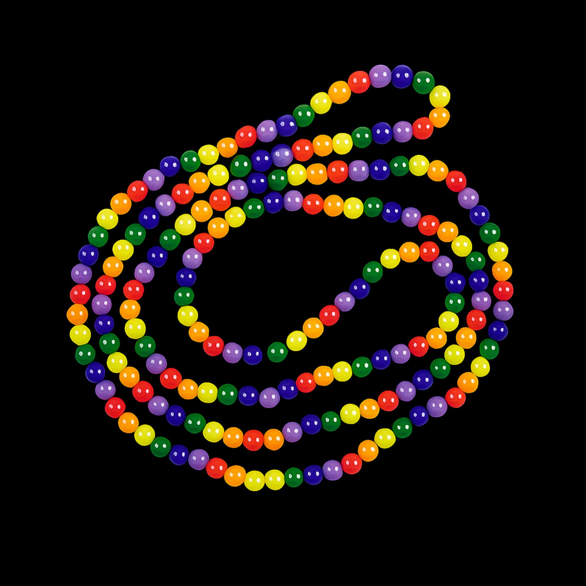 Regenboog kralen ketting 134cm