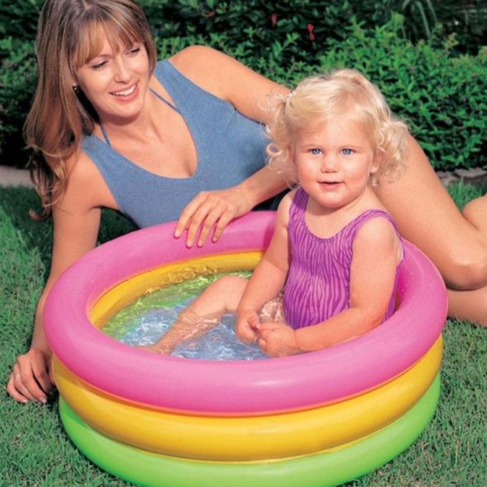 Intex sunset glow baby pool met baby