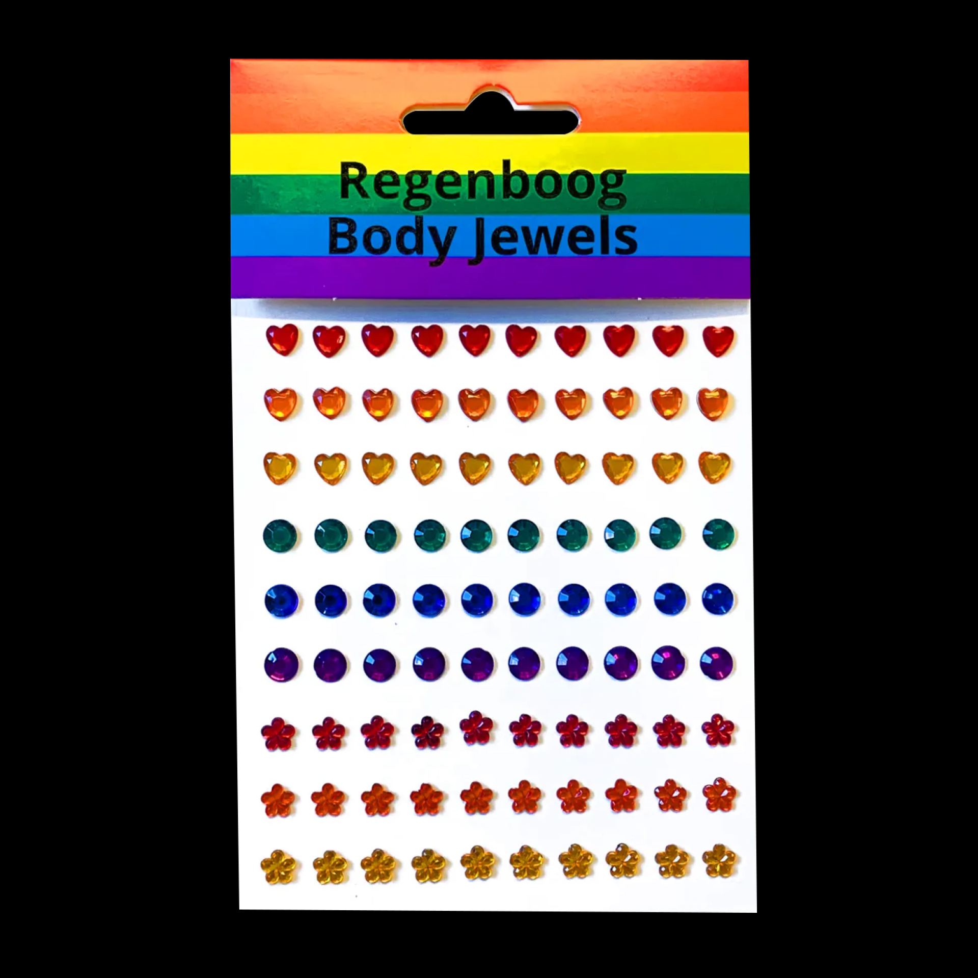 Regenboog body jewels