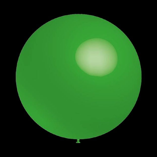 Groene ballonnen metallic rond 28cm