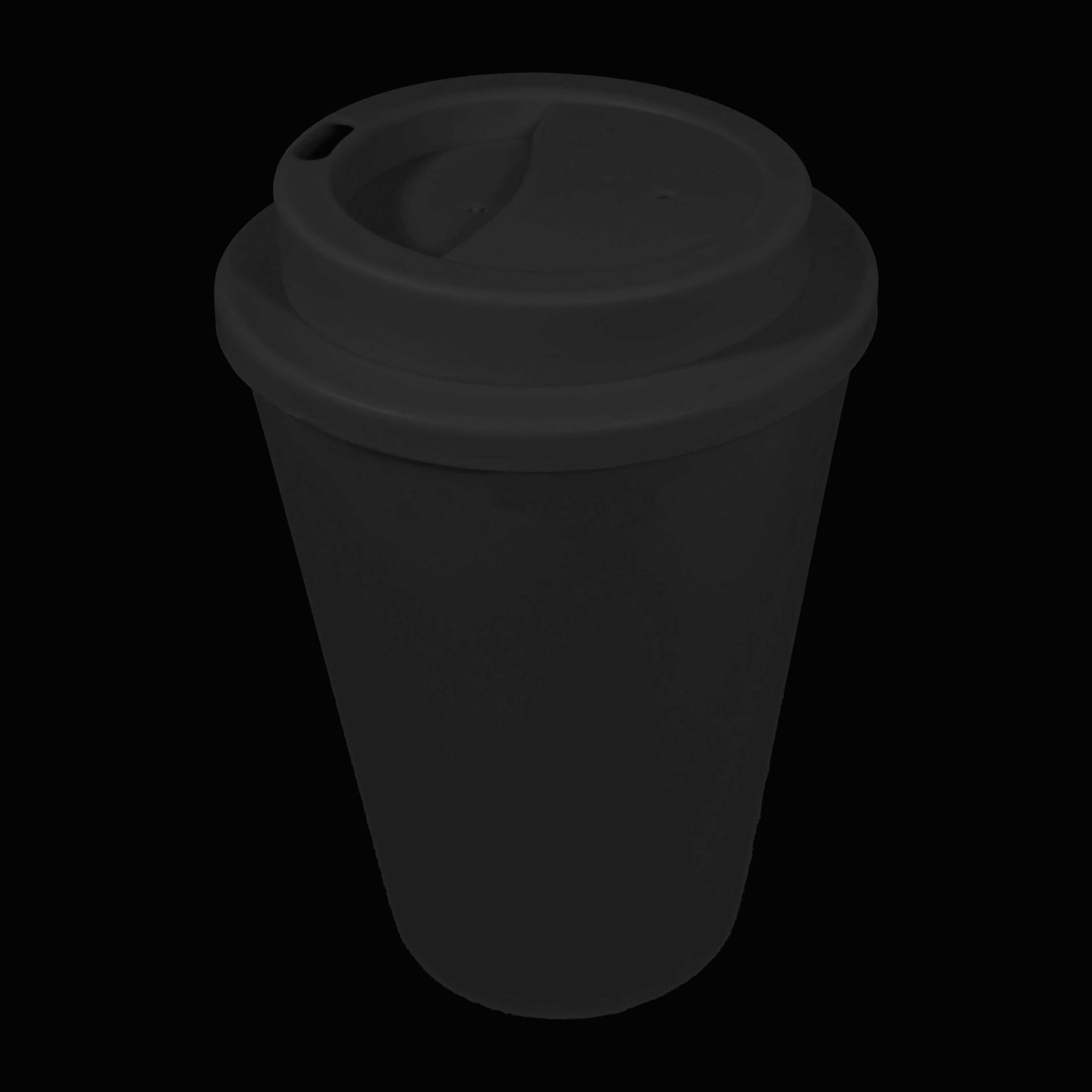 Zwarte Koffiebeker to go 35cl