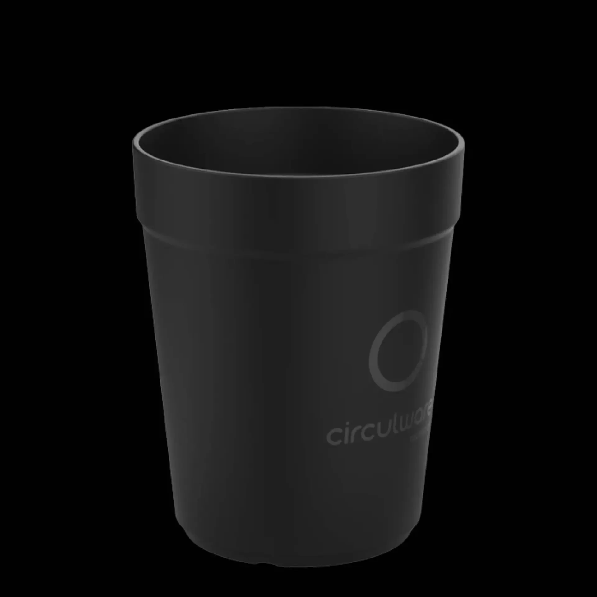 koffiebeker kunststof 30cl zwart.