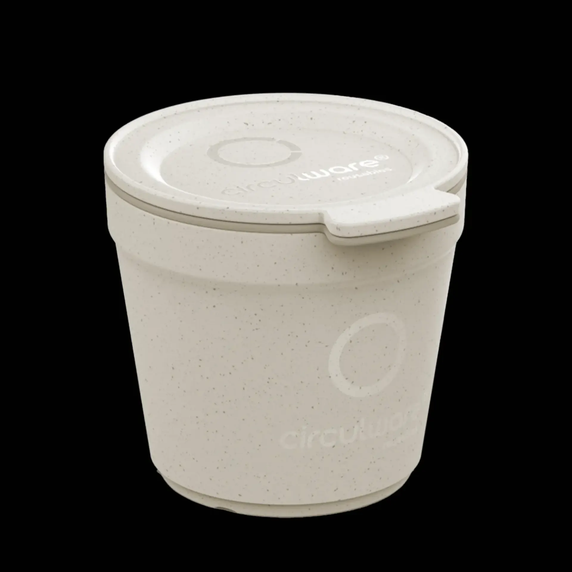 Koffiebeker deksel Circulware beige.