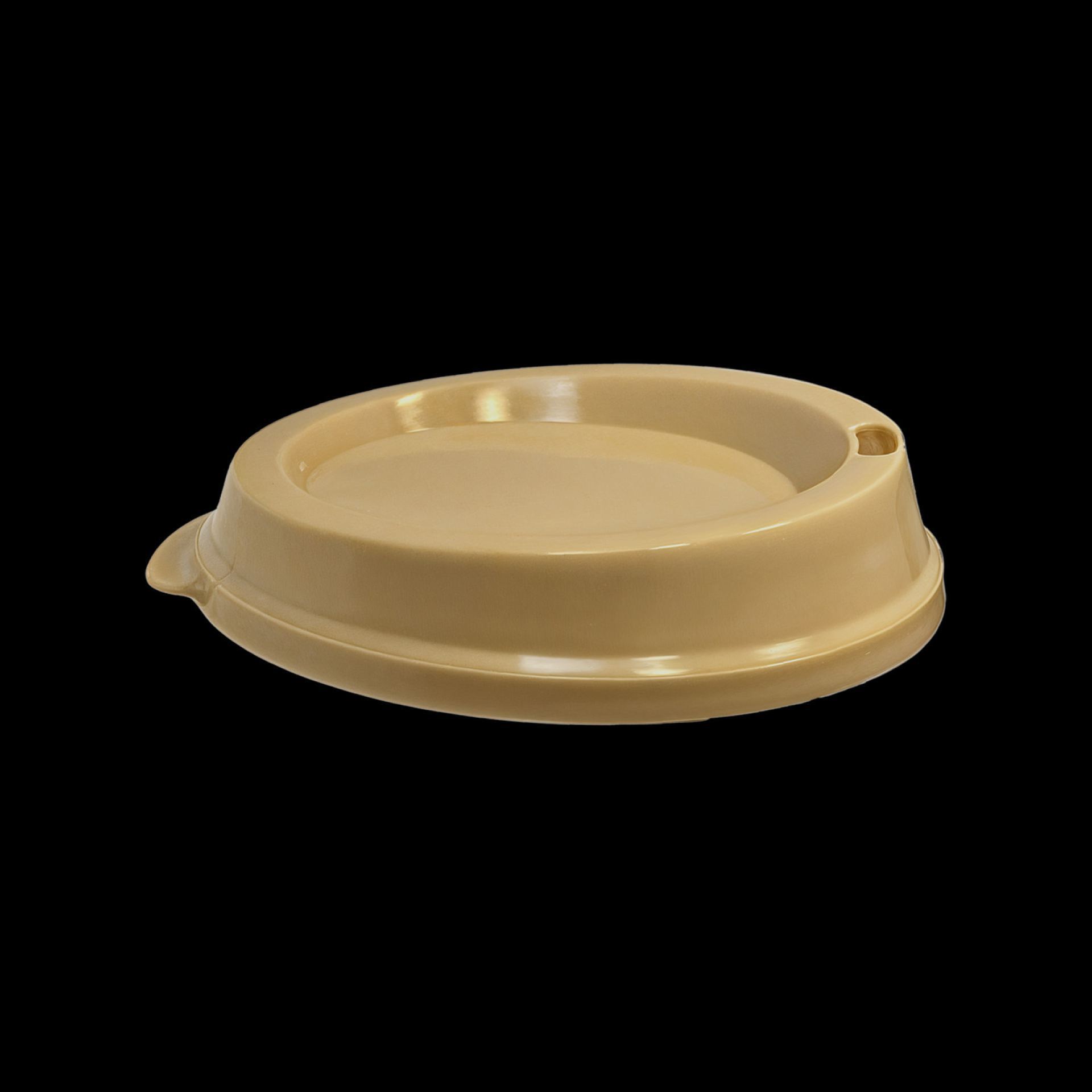 Kunststof koffiebeker drinkdeksel 20cl beige