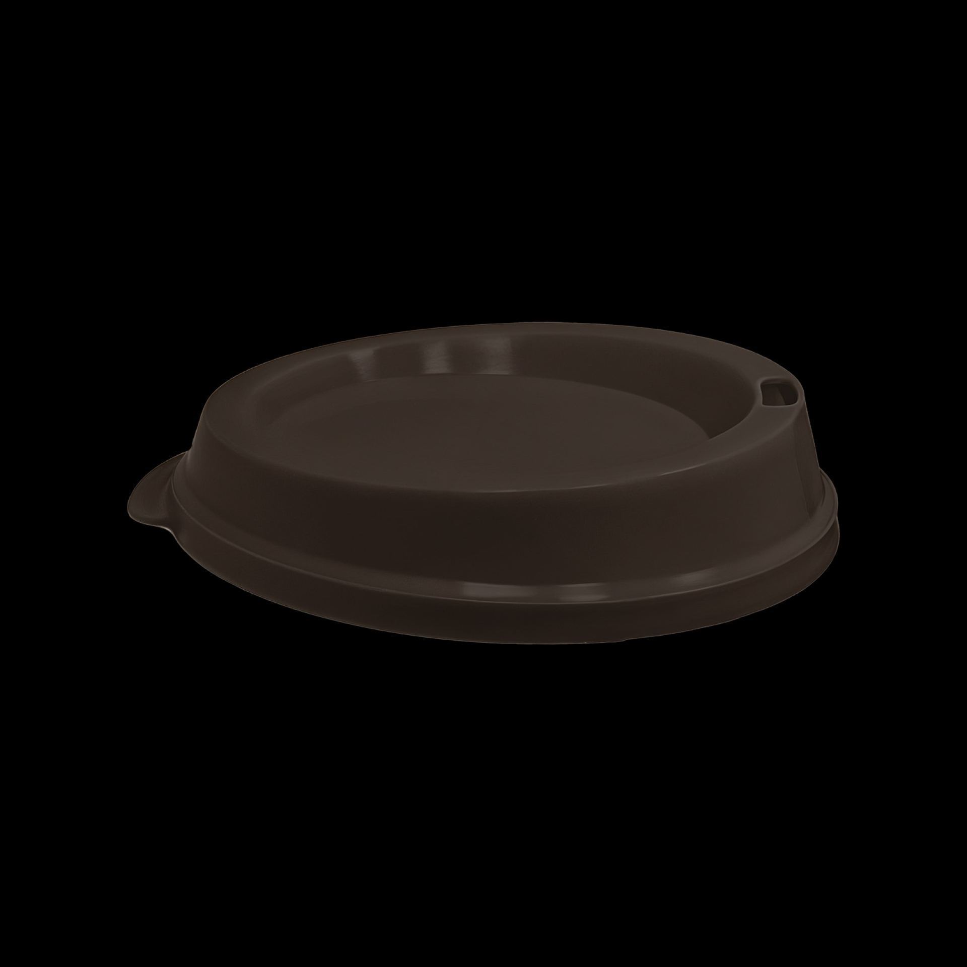 Kunststof koffiebeker drinkdeksel 20cl bruin