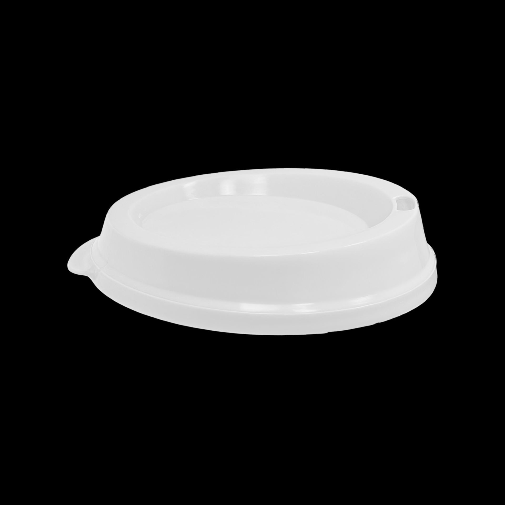 Kunststof koffiebeker drinkdeksel 20cl wit