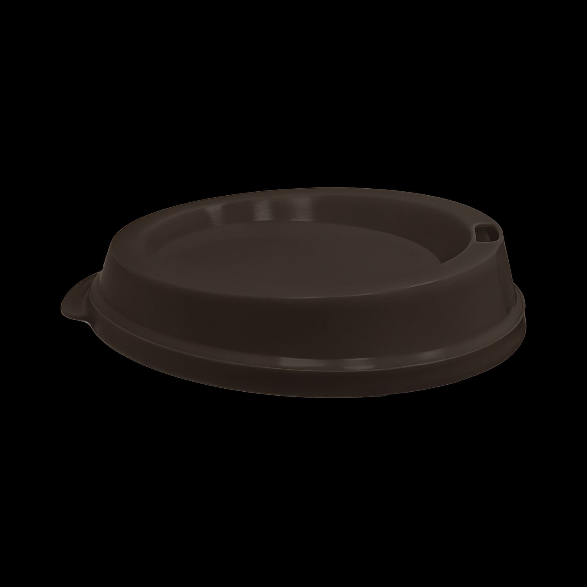 Kunststof koffiebeker drinkdeksel 30cl bruin