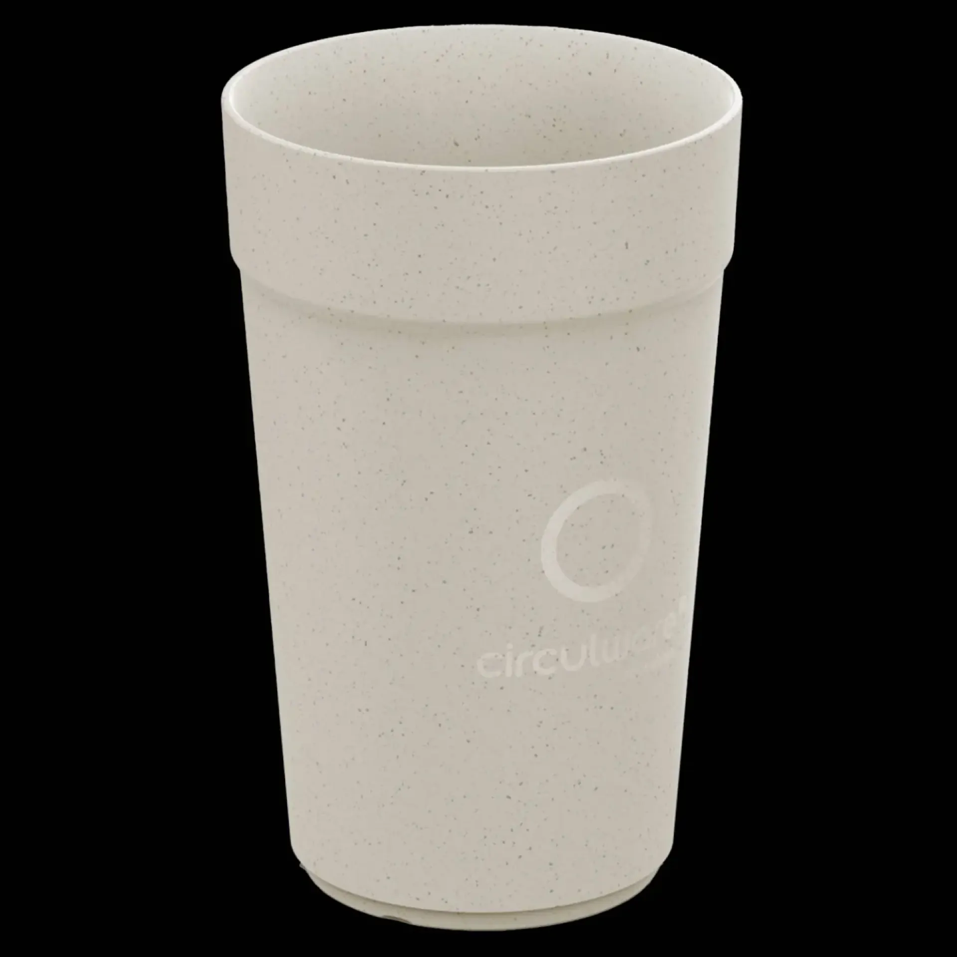 Kunststof koffiebeker Circulware 40cl beige.