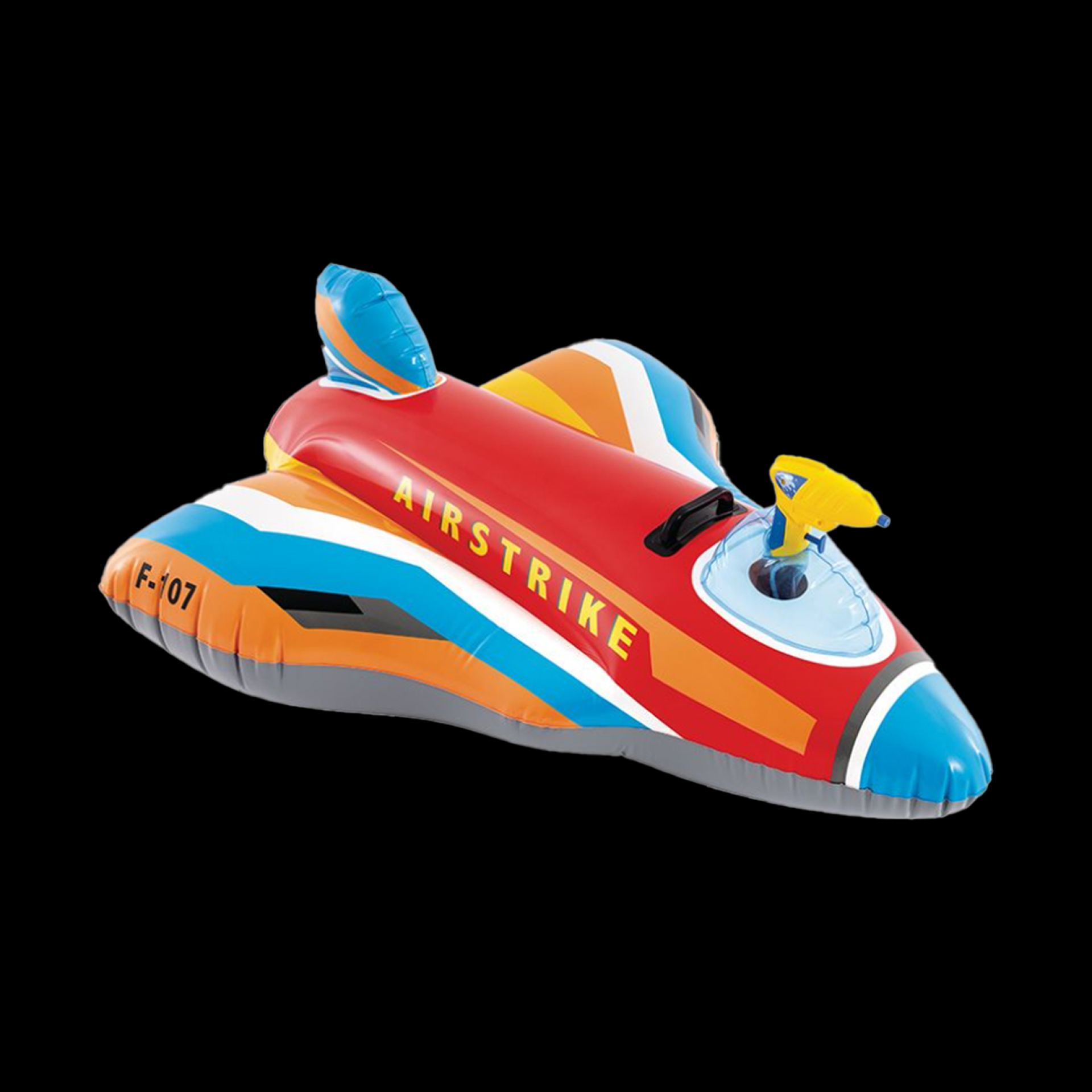 Intex jet fighter ride on 117x104cm rood