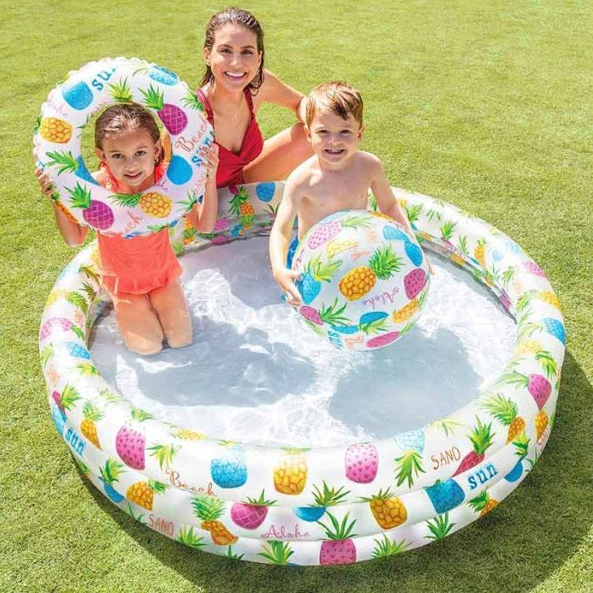 Intex ananas zwembad set 132cm voorbeeld