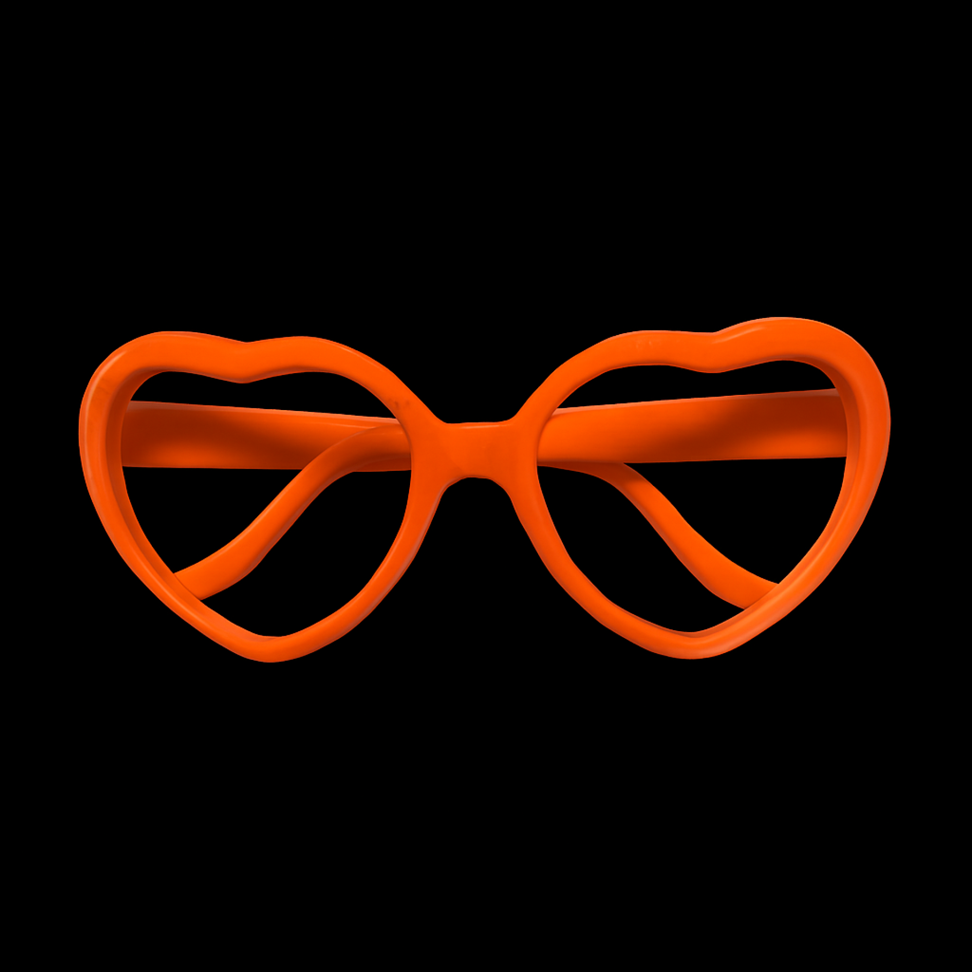 Hartjes bril oranje