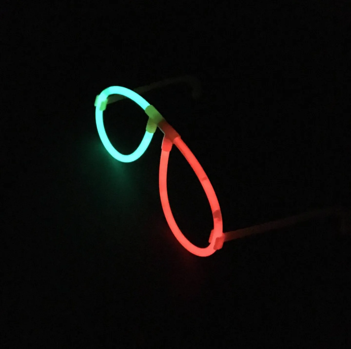 Lichtgevende bril glowsticks.