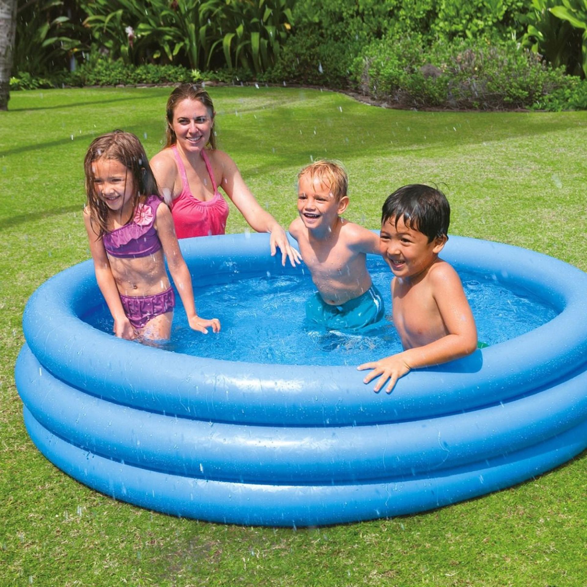 Intex crystal blue pool 168cm voorbeeld