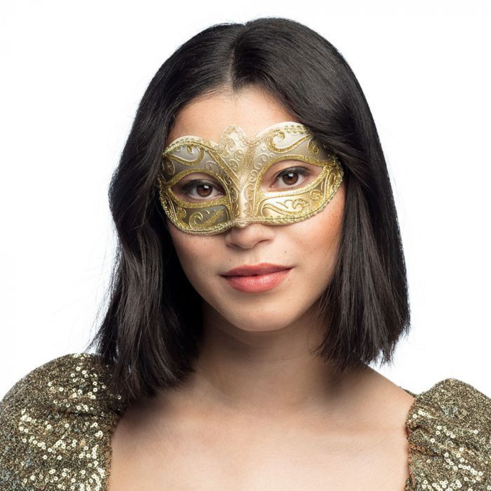Venetiaans masker venice goud voorbeeld