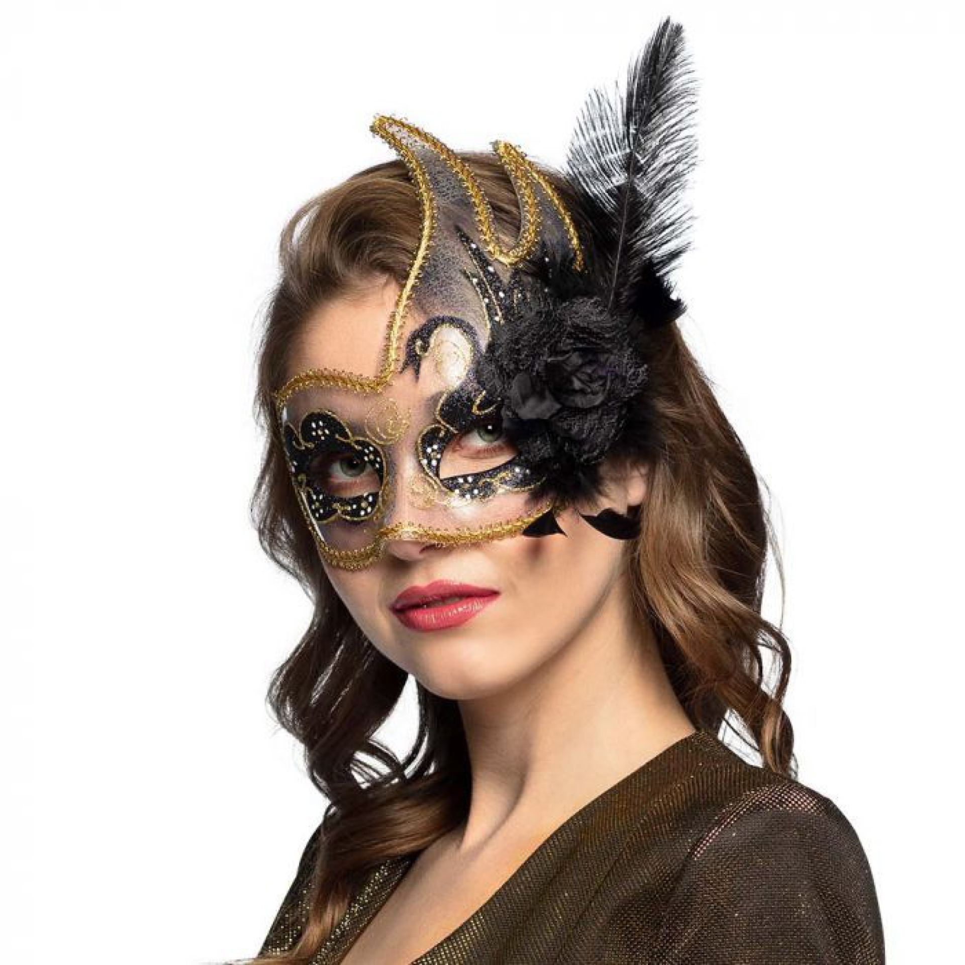 Venetiaans masker venice veren voorbeeld