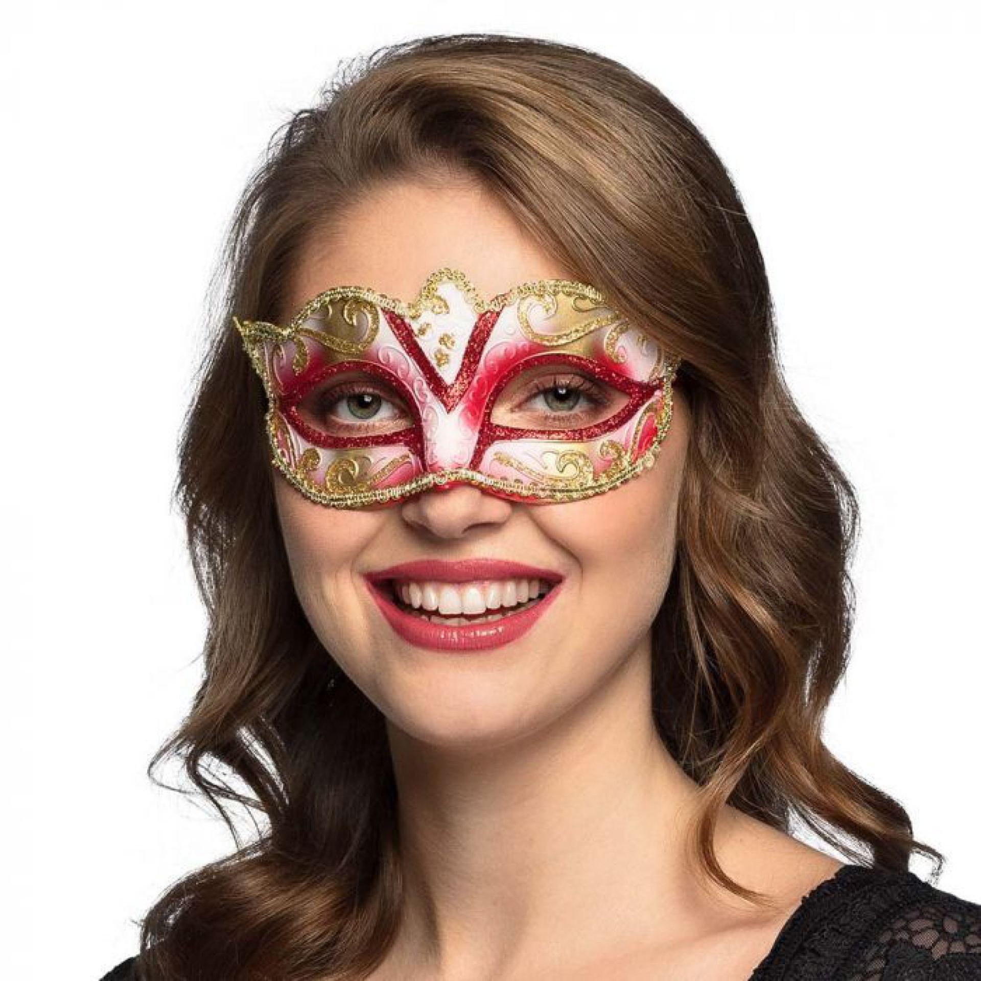 Venetiaans masker venice rood voorbeeld