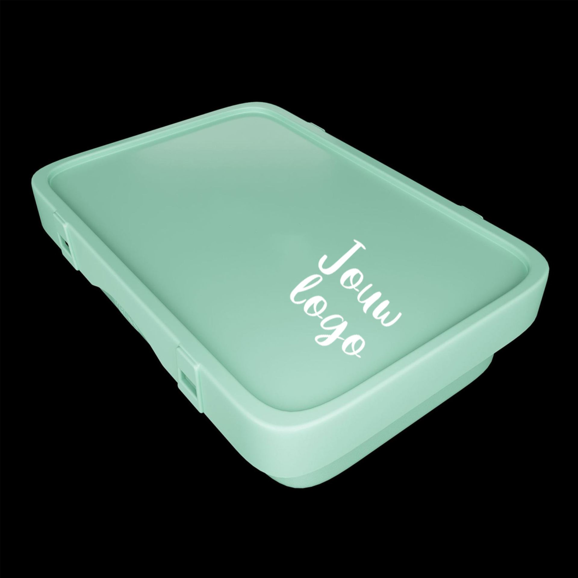 Broodtrommel mintgroen bedrukken