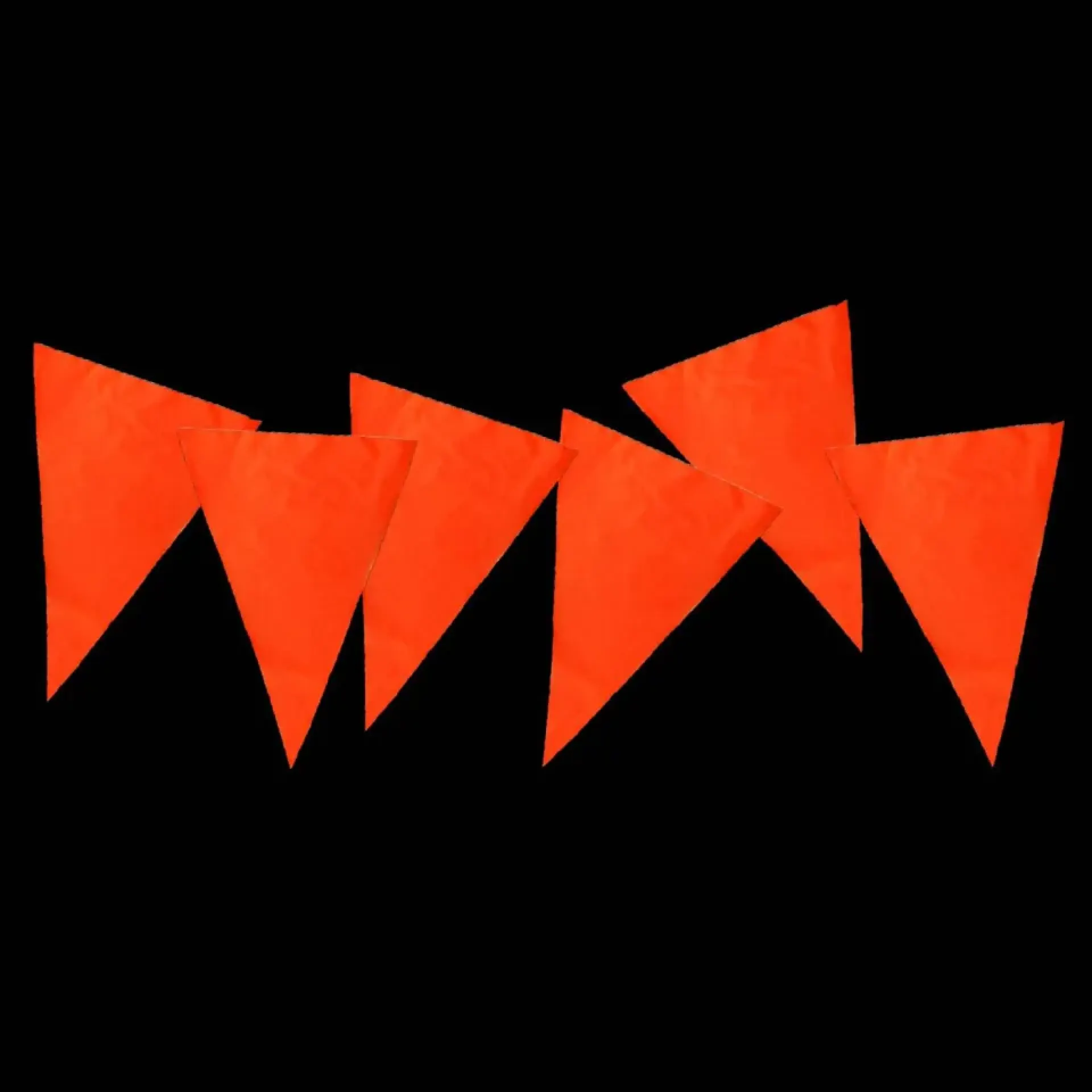 Vlaggenlijn oranje 50m PE.