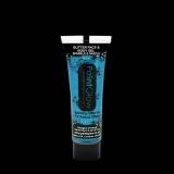 Blauwe glitter make-up frozen makeup