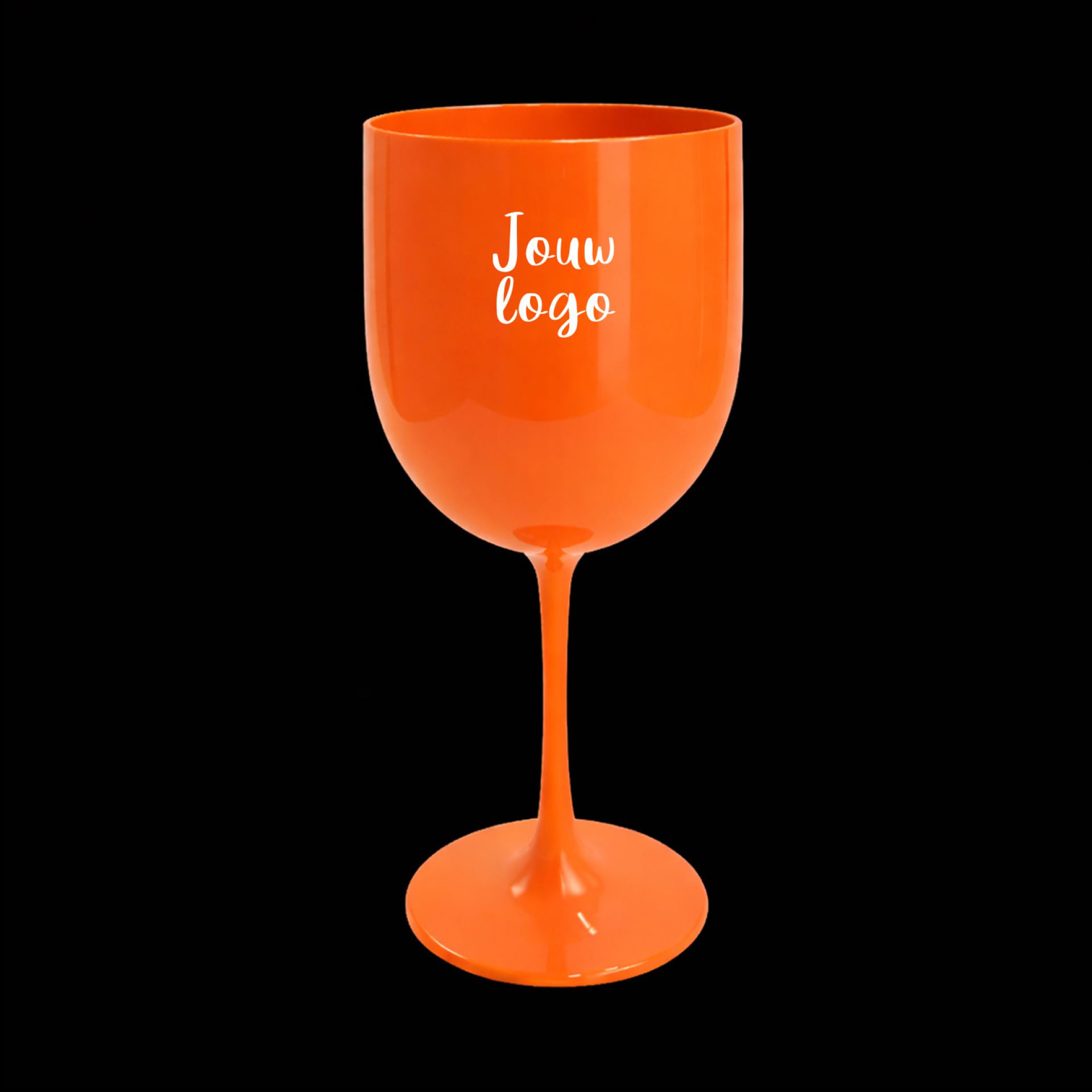 Wijnglas bedrukken 48cl oranje