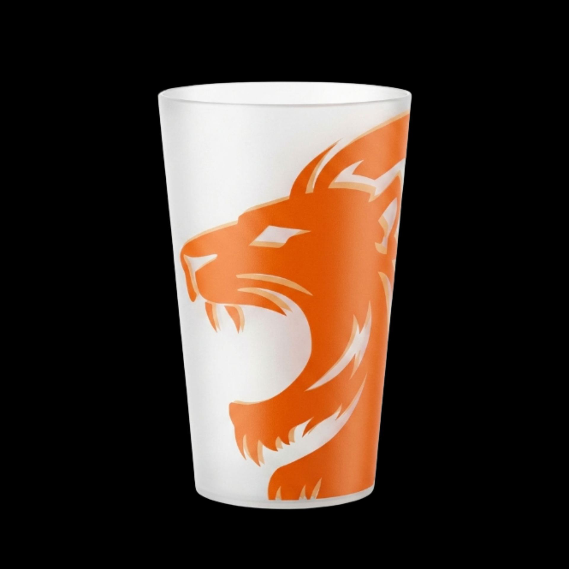 Hardcups oranje leeuw 25cl