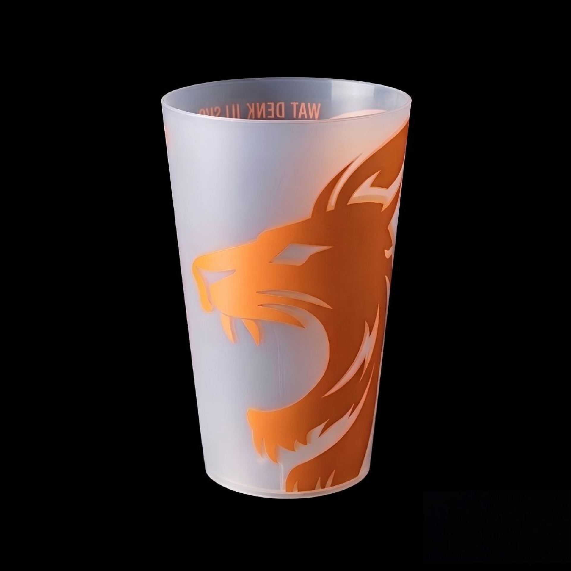 Hardcups oranje leeuw 28cl / 25cl