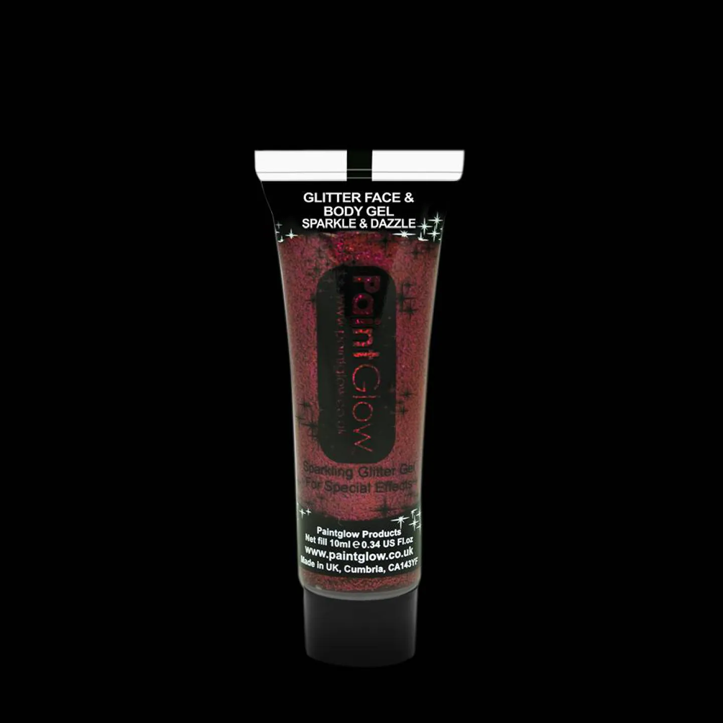 glitter bodygel rood glitterfeest.