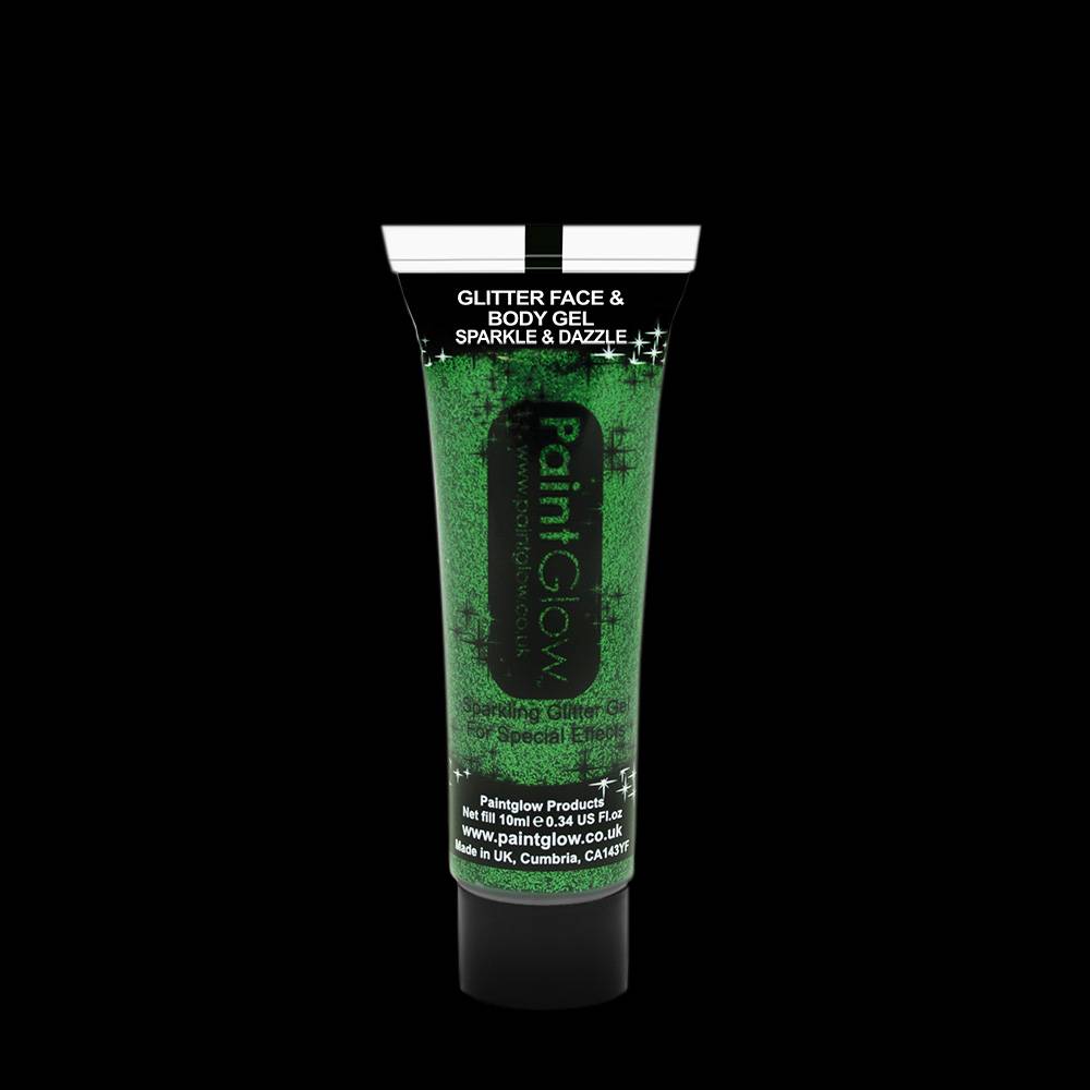 Groene glitter gel glitter facegel