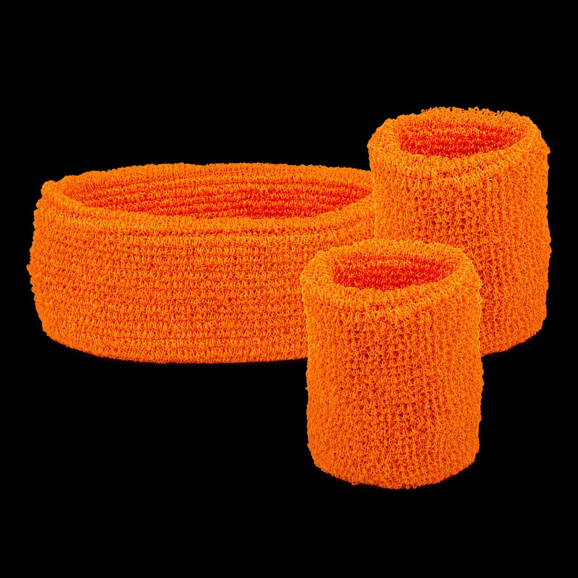 Oranje zweetband set