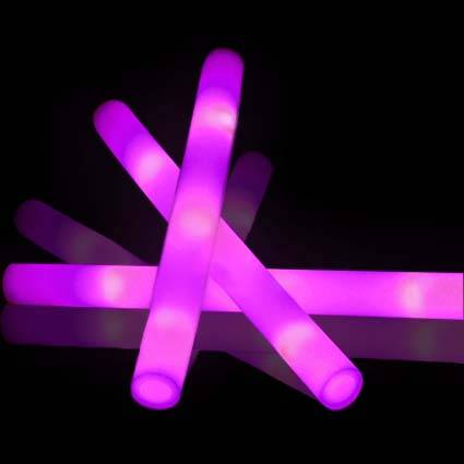 Lichtgevende led foam sticks