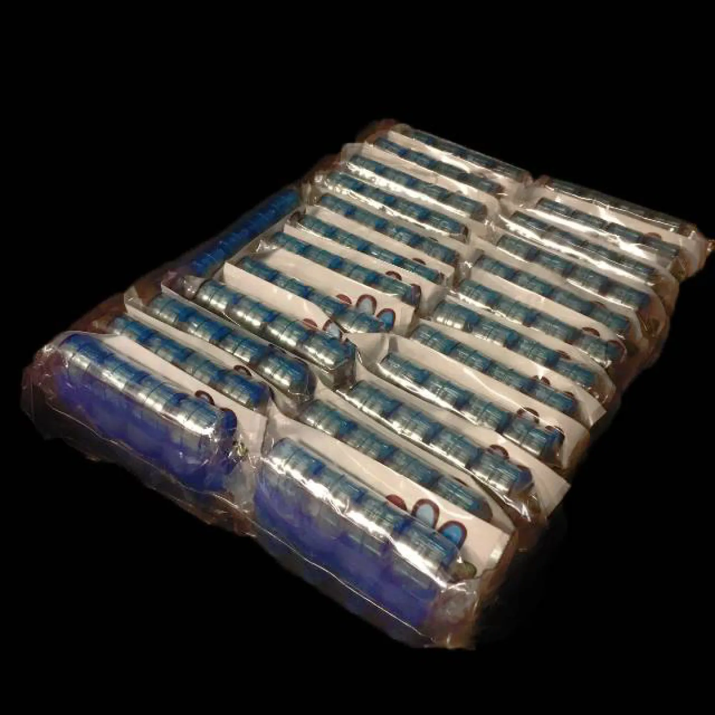 Blauw vingerlicht LED.