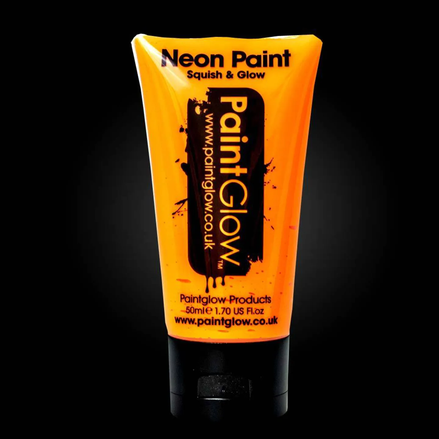 UV neon oranje bodypaint.