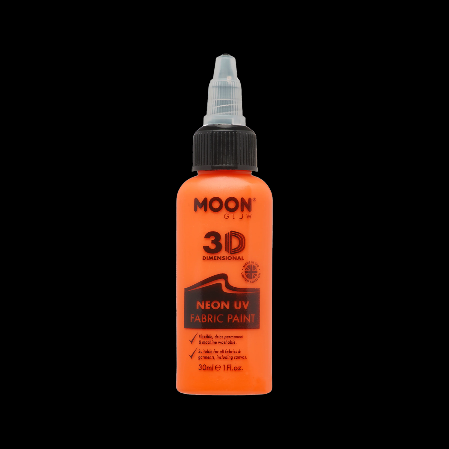 UV lichtgevende textielverf 30ml oranje