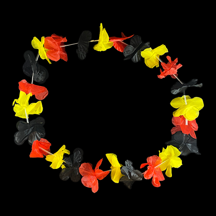 Hawaii krans - Rood geel zwart
