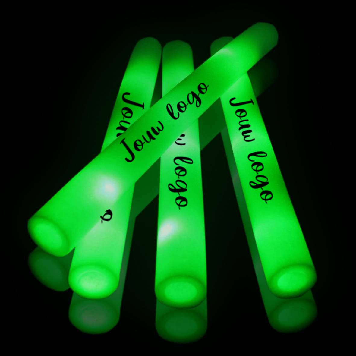 foamsticks bestickeren groen