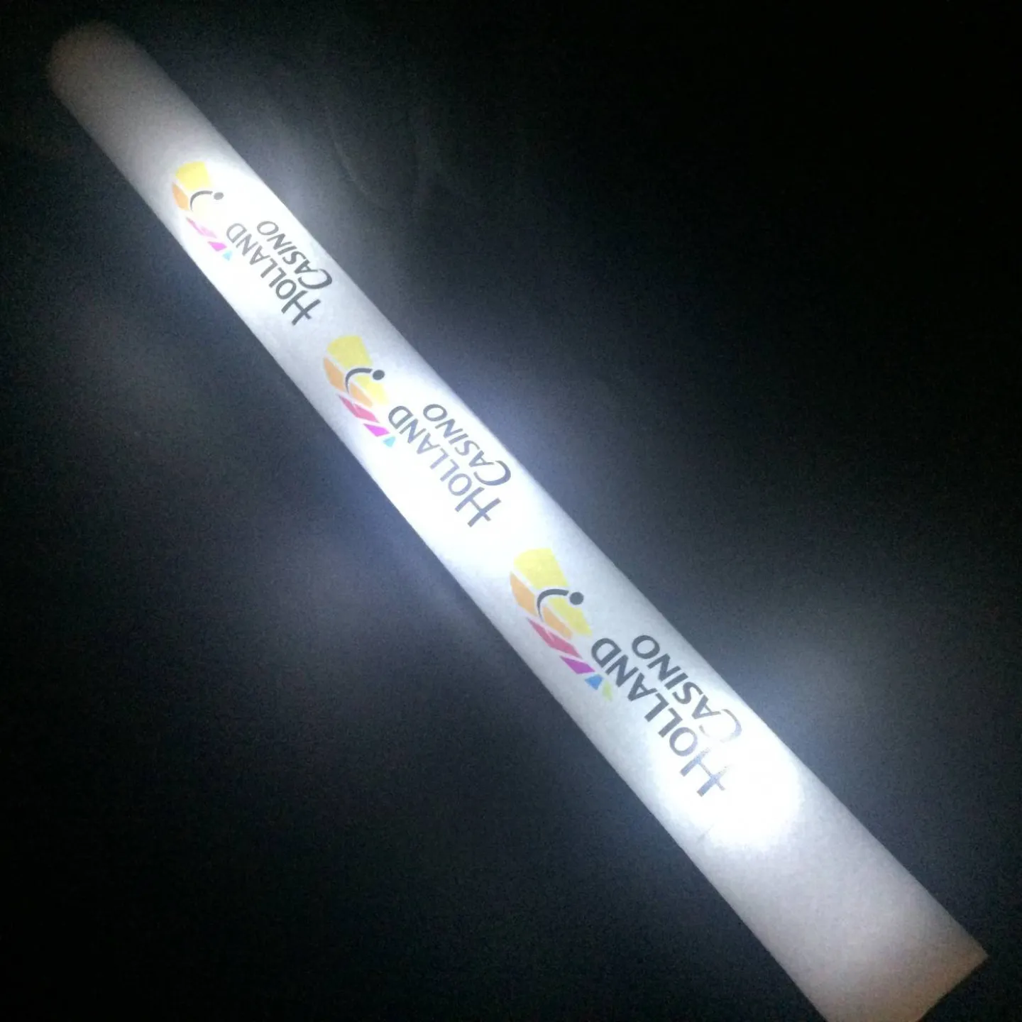 foamsticks met eigen logo bestickering.