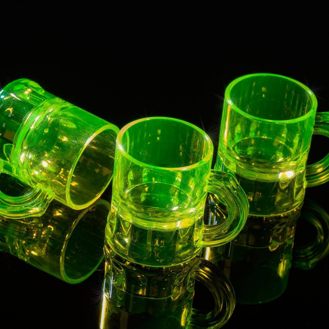 Shotglaasjes fluo geel 2,5cl online kopen