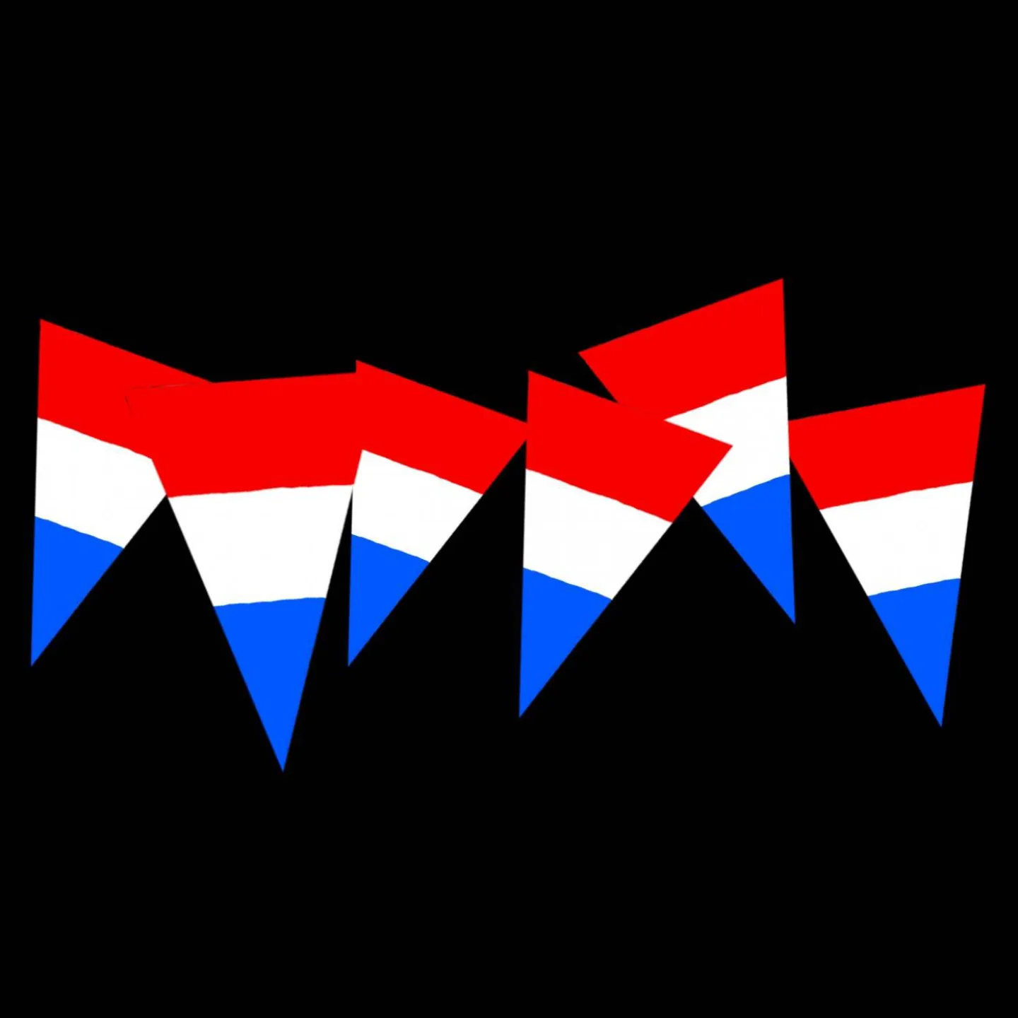 feestslingers nederlandse vlag.