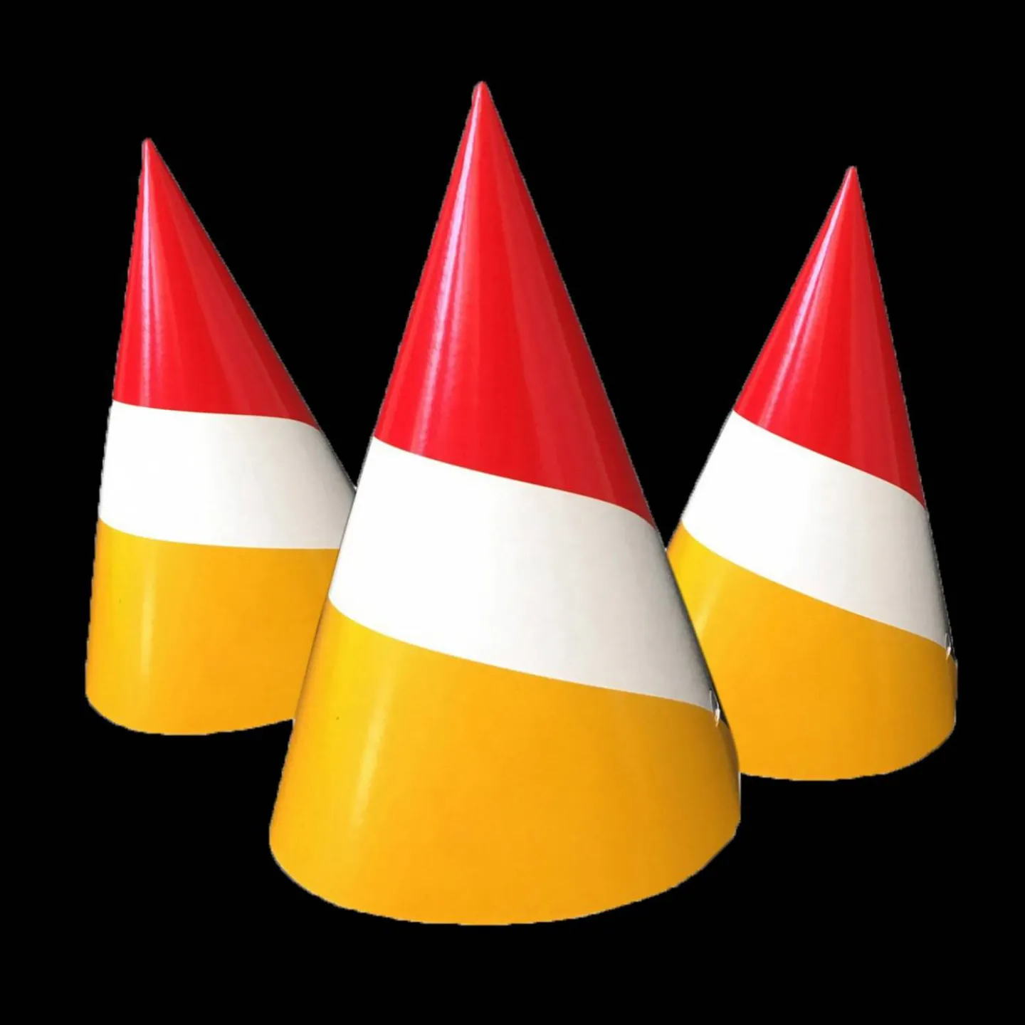 oeteldonkse papieren feesthoedjes.