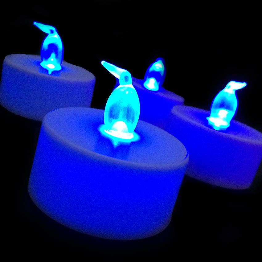 Meetbaar verlichten rotatie LED waxinelichtjes blauw kopen? | De Horeca Bazaar