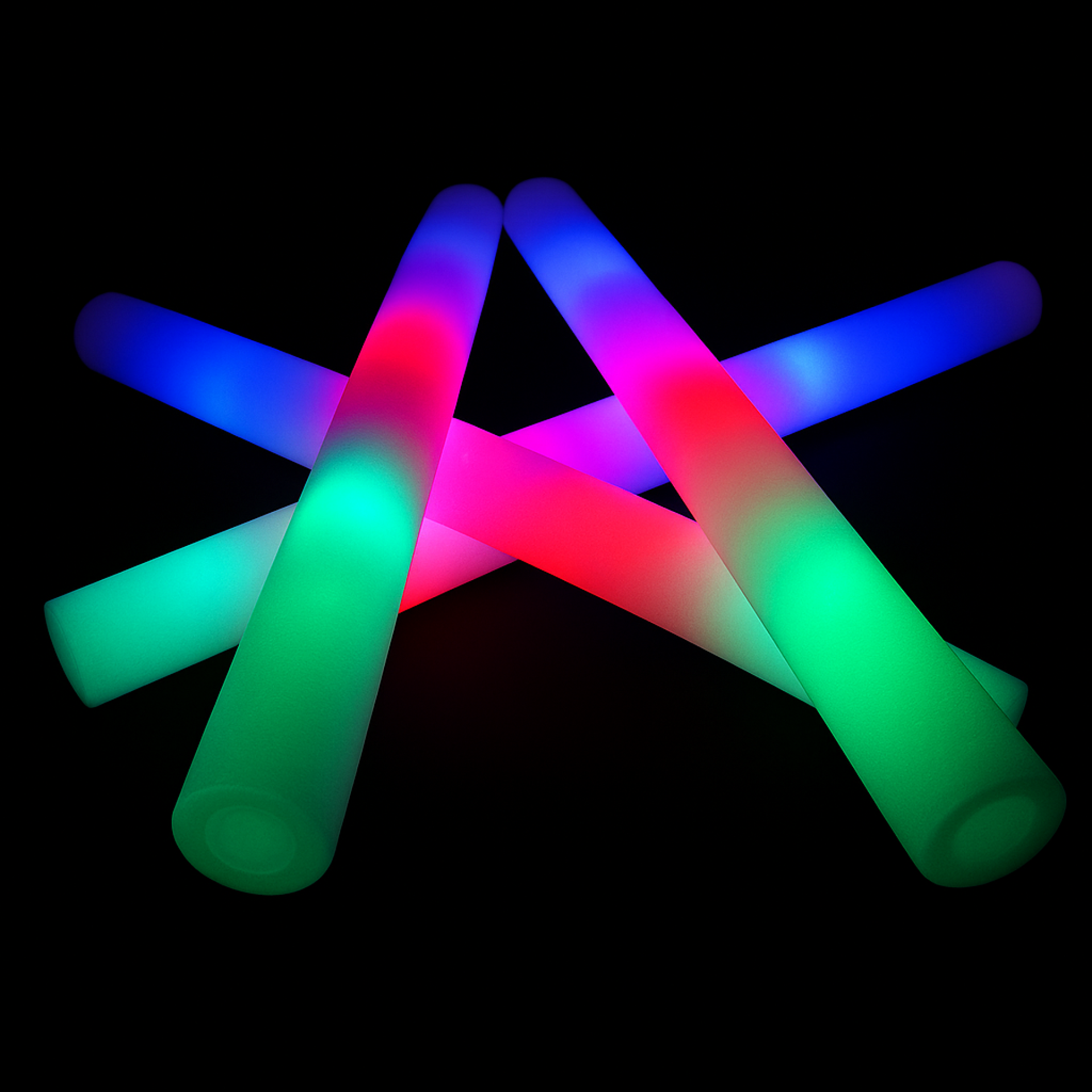 LED foam sticks multicolor