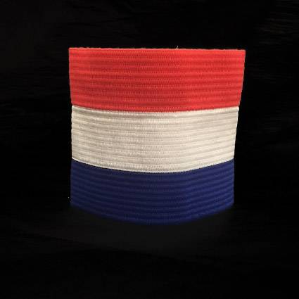 Aanvoerdersband Oranje Rood wit blauw