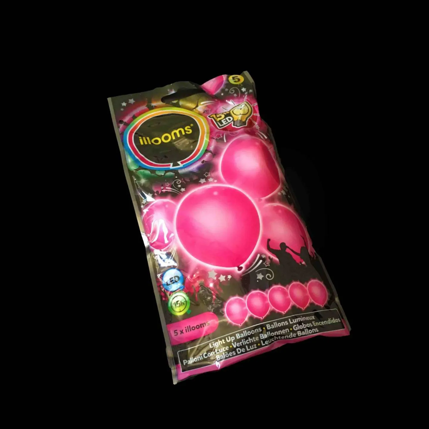Ballon met lampjes bestellen goedkoop.
