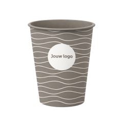 Kunststof koffiebeker bedrukt IML donkerbruin.jpg