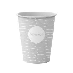 Kunststof koffiebeker bedrukt IML lichtgrijs.jpg