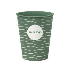 Kunststof koffiebeker bedrukt IML donkergroen.jpg