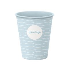 Kunststof koffiebeker bedrukt IML lichtblauw.jpg