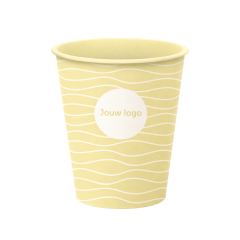 Kunststof koffiebeker bedrukt IML geel.jpg