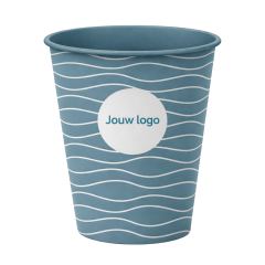 Kunststof koffiebeker IML bedrukt donkerblauw.jpg