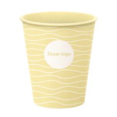 Kunststof koffiebeker IML bedrukt geel.jpg
